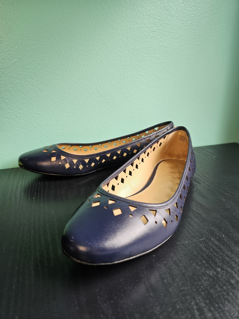 Michael Michael Kors Navy Cutout Ballet Flats Women's Sz 7